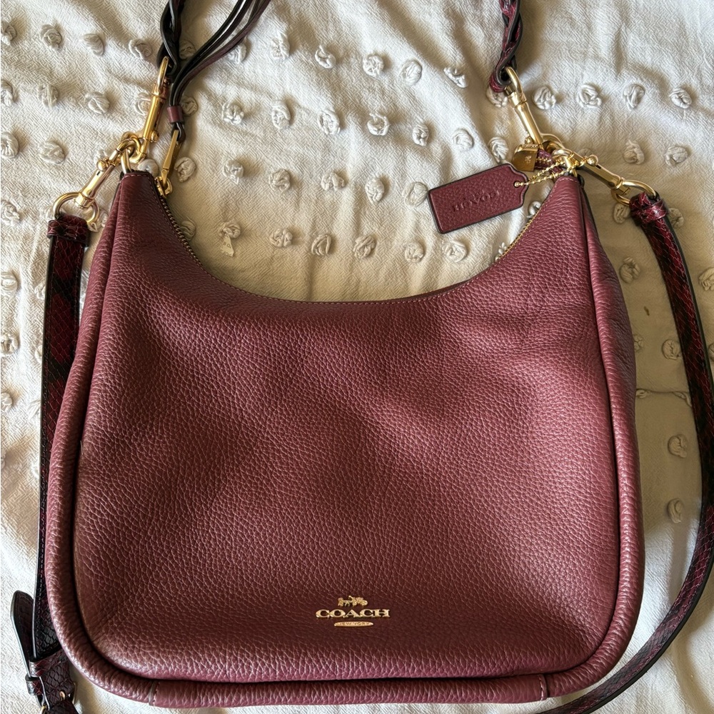 Coach Snake Trim Jules Hobo Shoulder bag